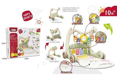 Multi-functional Rabbit Baby Pedal Piano Play Gym - Green